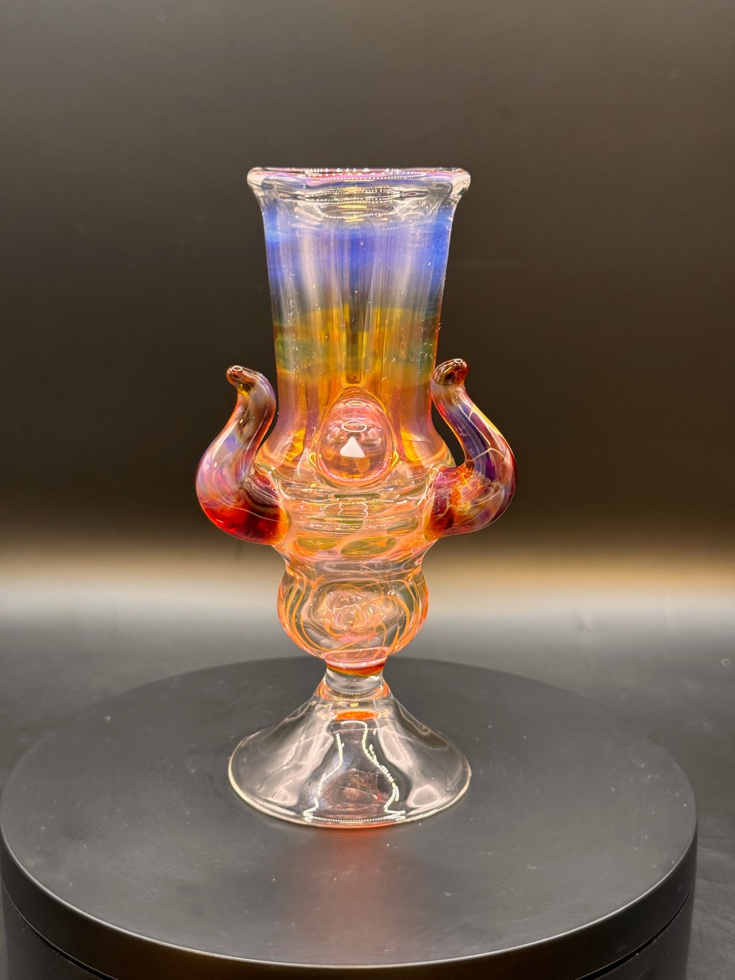 @Nekroglass - Large Shot Chalice w/ Fume, Horns & Opal – $100