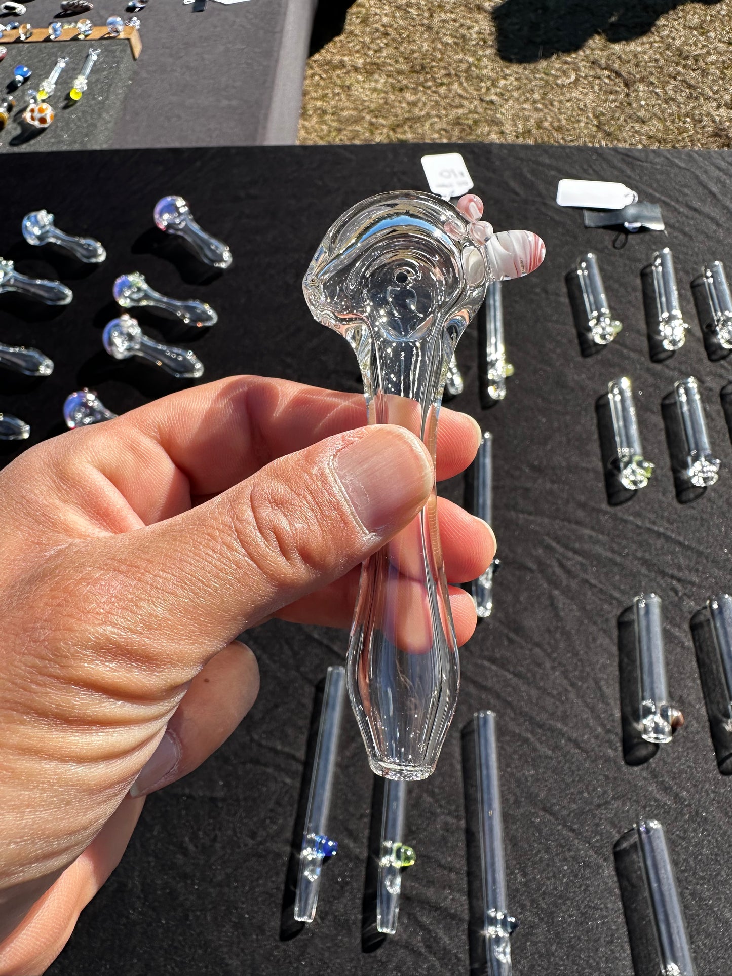 Clear Glass Spoon Pipe