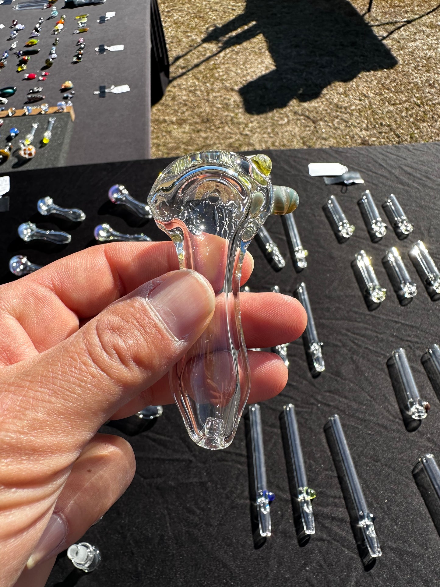 Clear Glass Spoon Pipe