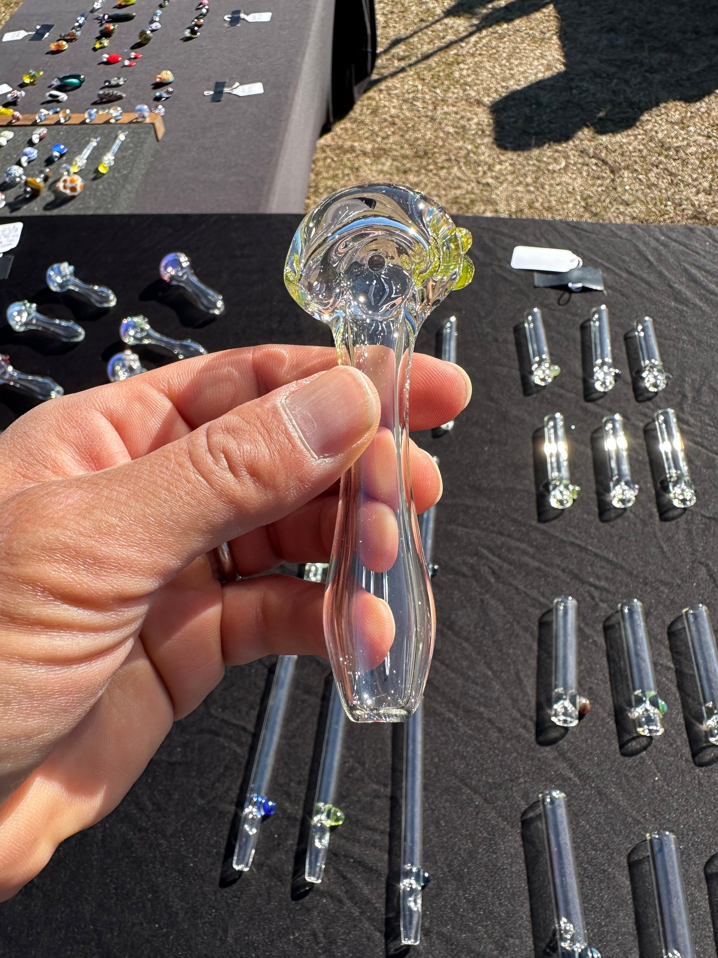 Clear Glass Spoon Pipe