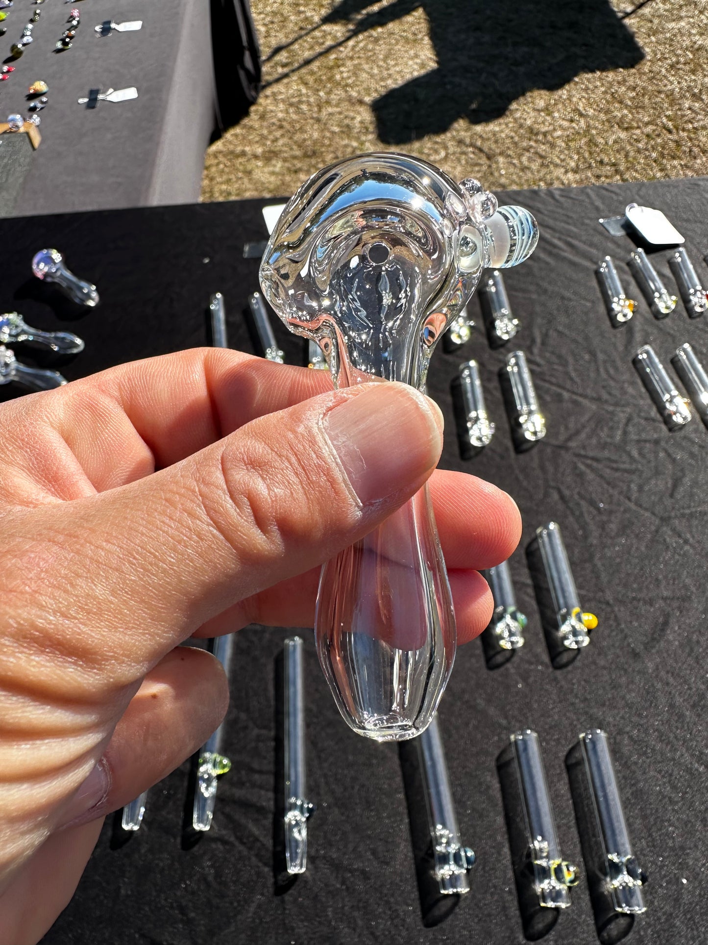 Clear Glass Spoon Pipe