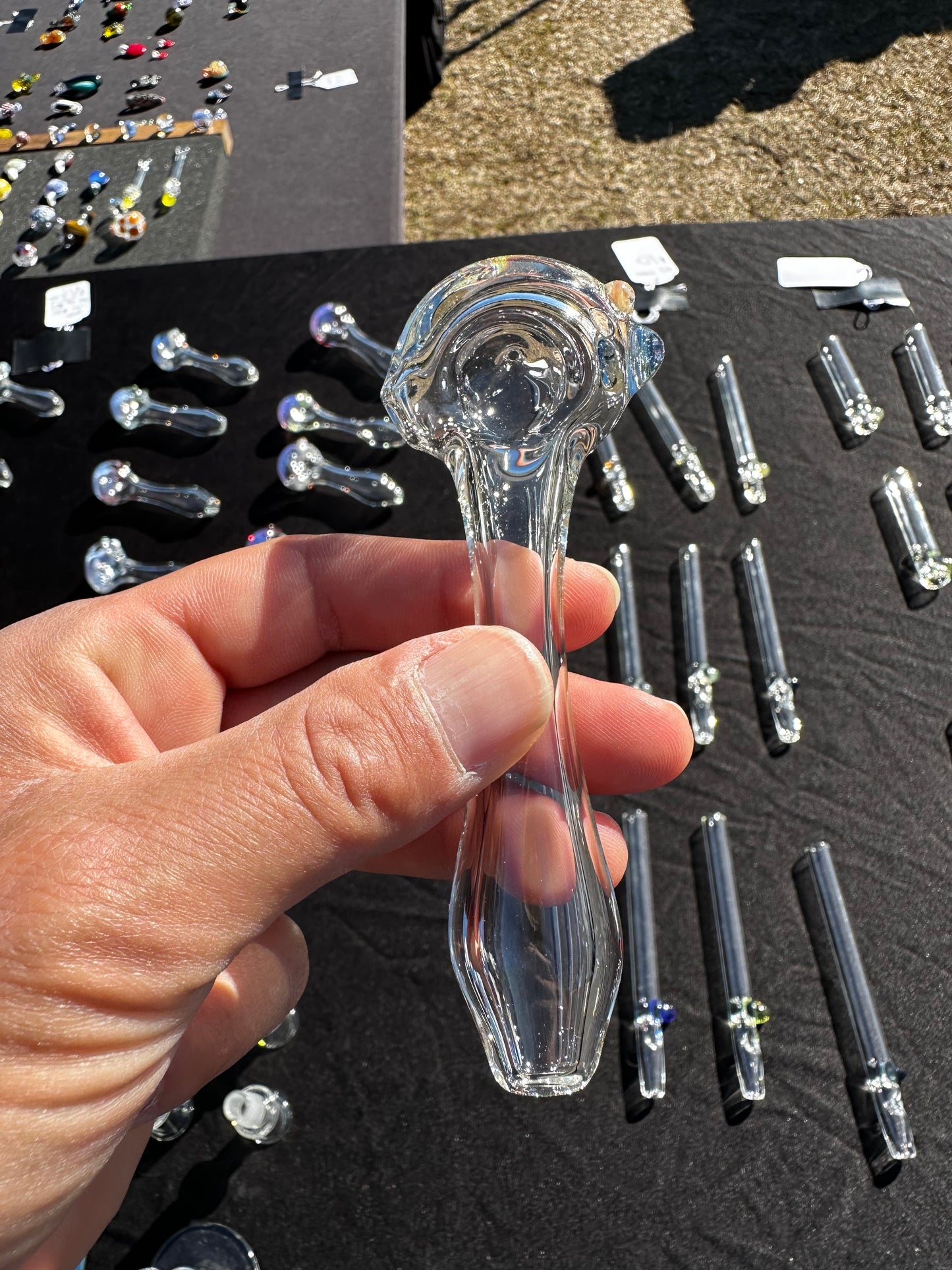 Clear Glass Spoon Pipe