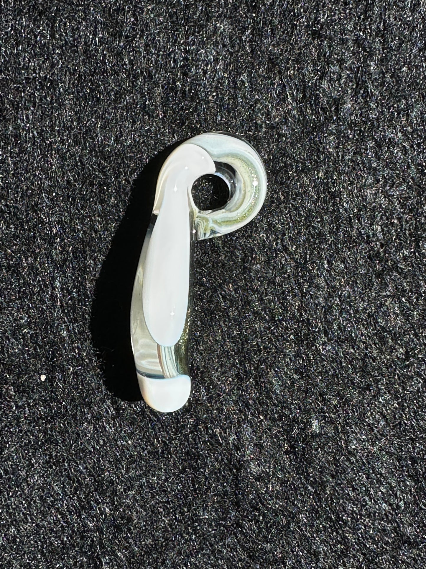 Pendant - Encased Gold/White Cane - by Jaime Torres