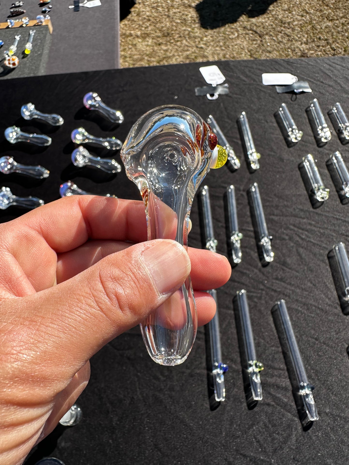 Clear Glass Spoon Pipe