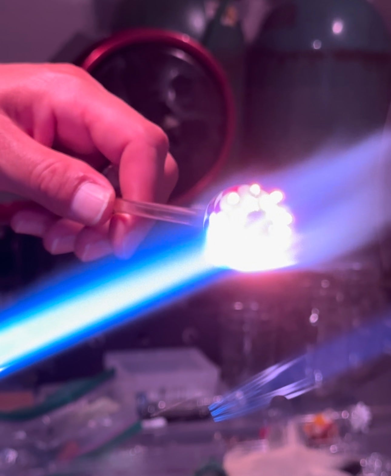 Glassblowing lesson in Beaufort, SC