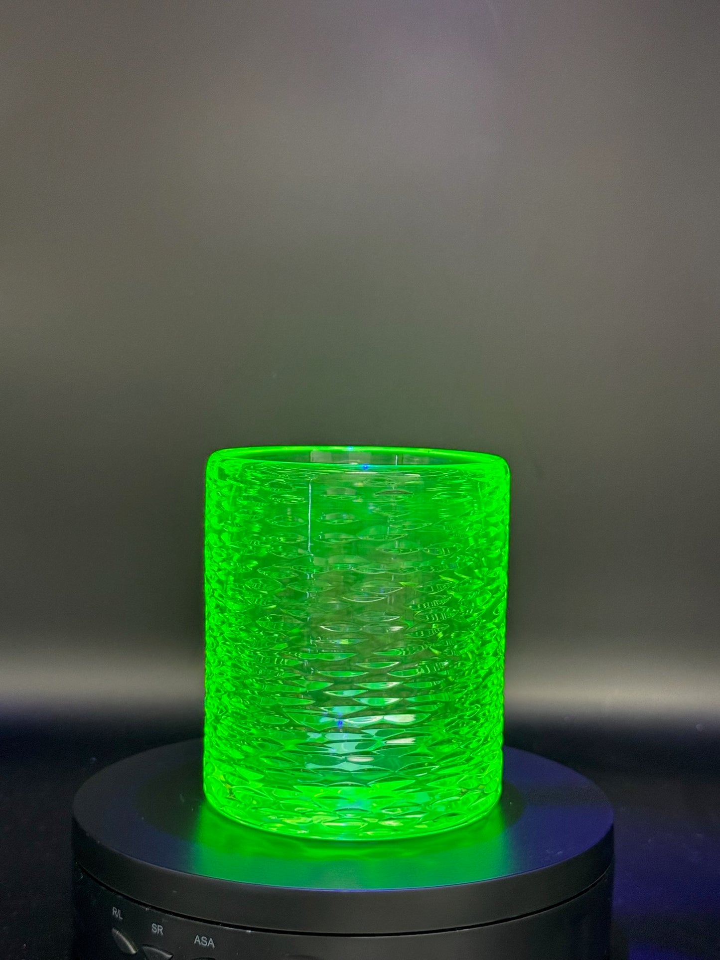Eric Warren Uranium Soft Glass Cup w/ UV Reactive Glow – $100