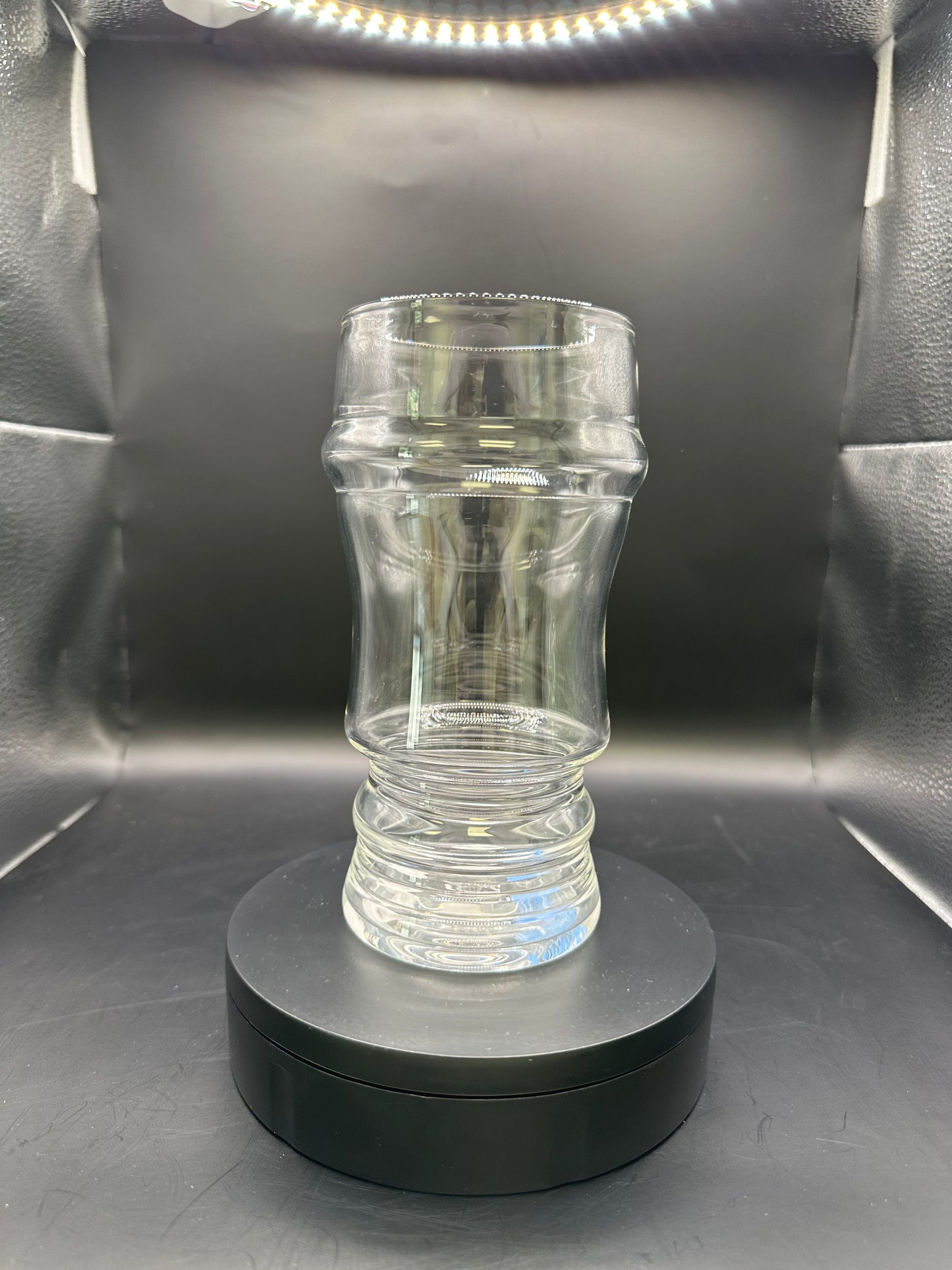 $200 – Radglass – Clear Pint Glass with Sculpted Form