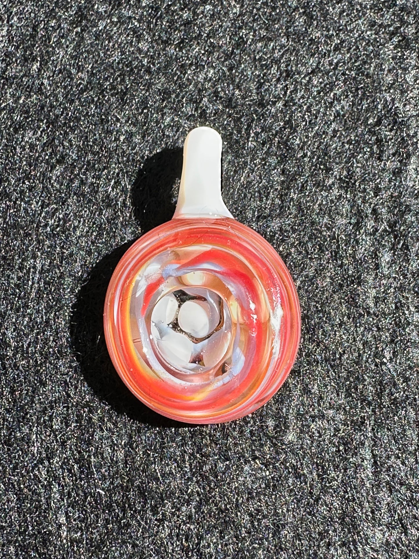 Pendant - Dot Stack on Multicolor Body with White Bail – by Jaime Torres