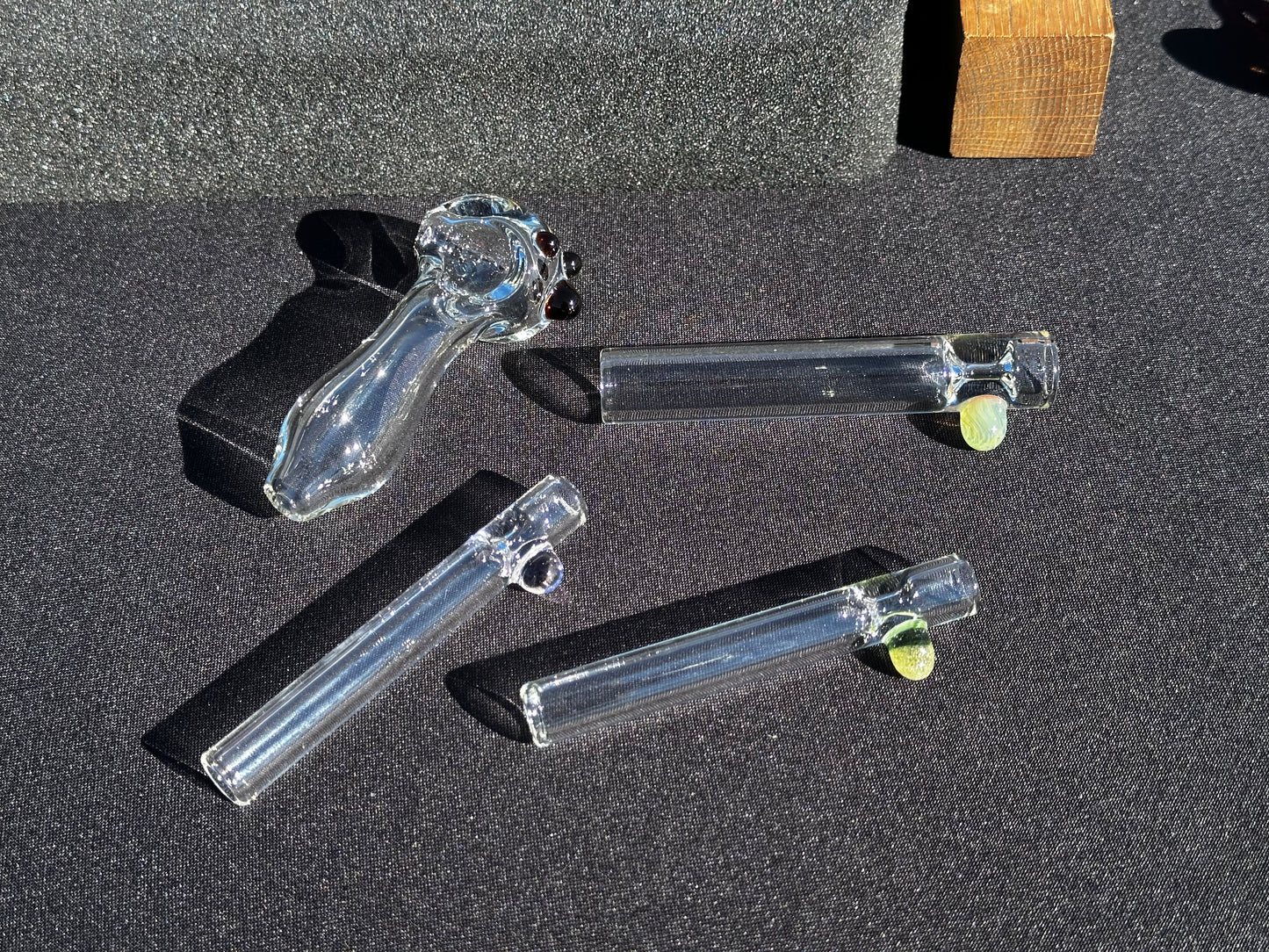 🎄 Holiday Survival Bundle – Spoon Pipe, Chillum, & 2 Tasters by Austin Mids Glass Company