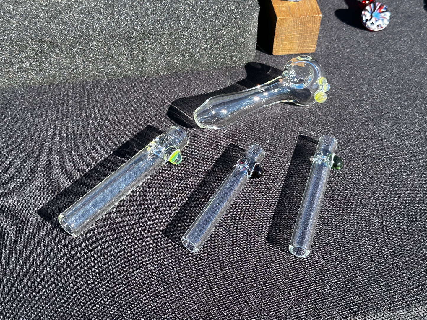 🎄 Holiday Survival Bundle – Spoon Pipe, Chillum, & 2 Tasters by Austin Mids Glass Company