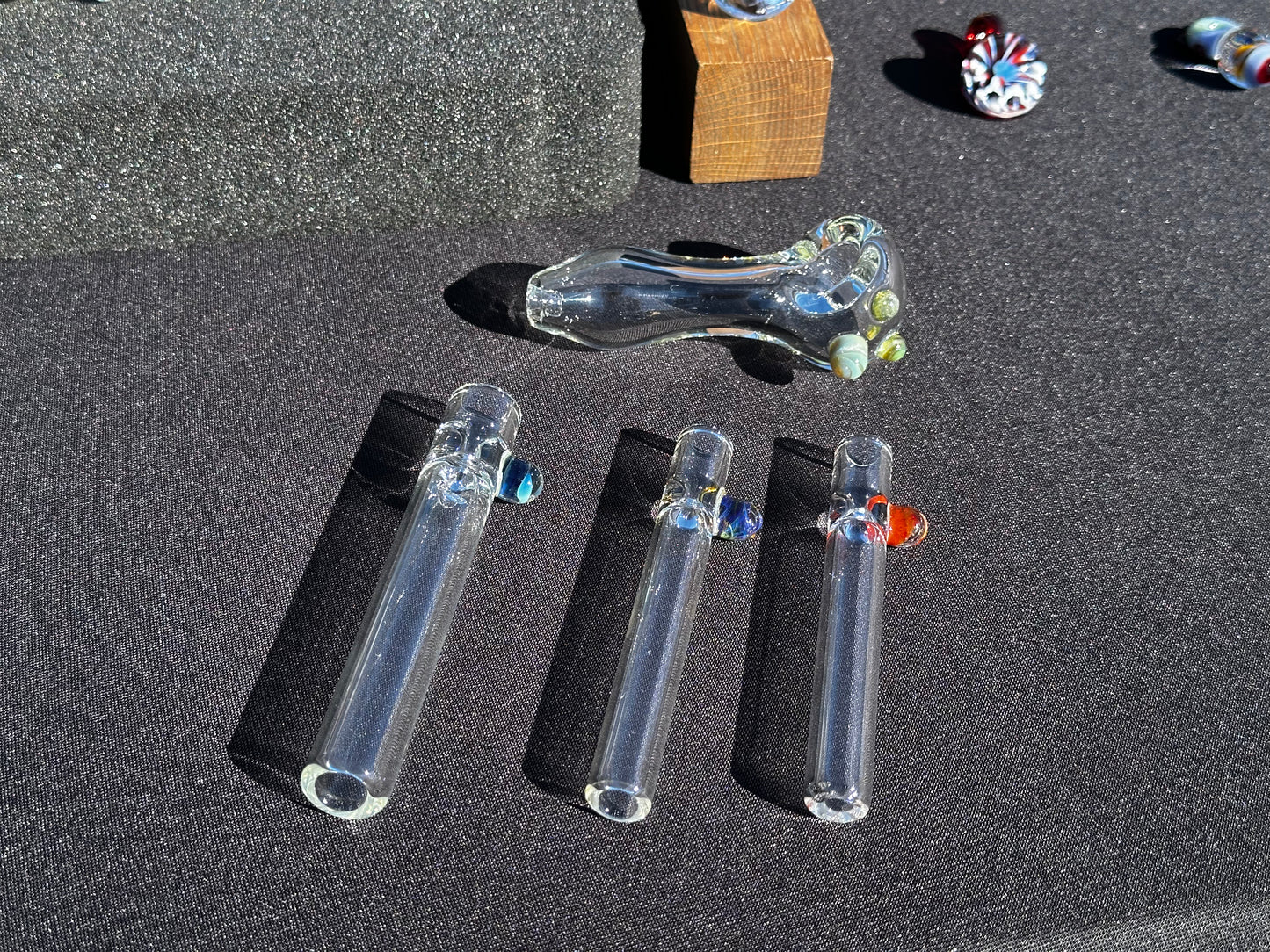 🎄 Holiday Survival Bundle – Spoon Pipe, Chillum, & 2 Tasters by Austin Mids Glass Company