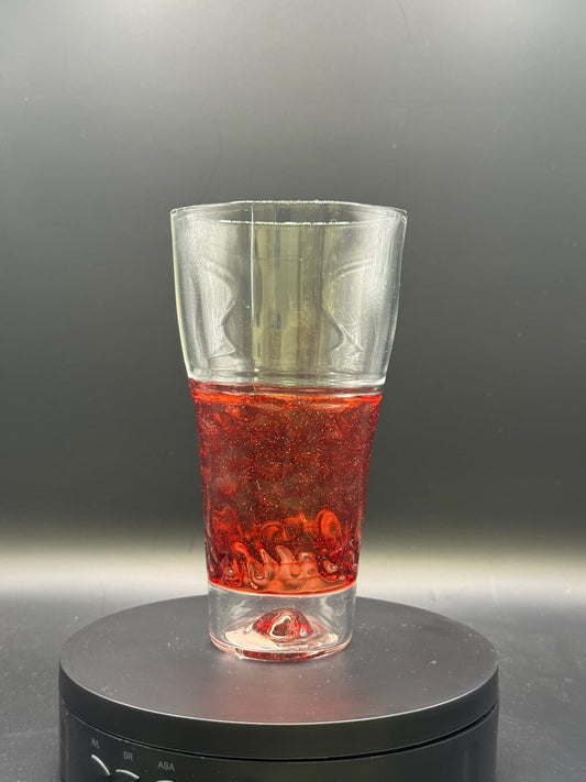 Erin Edgar Encalmo Pint Glass w/ Red Elvis Center – $70