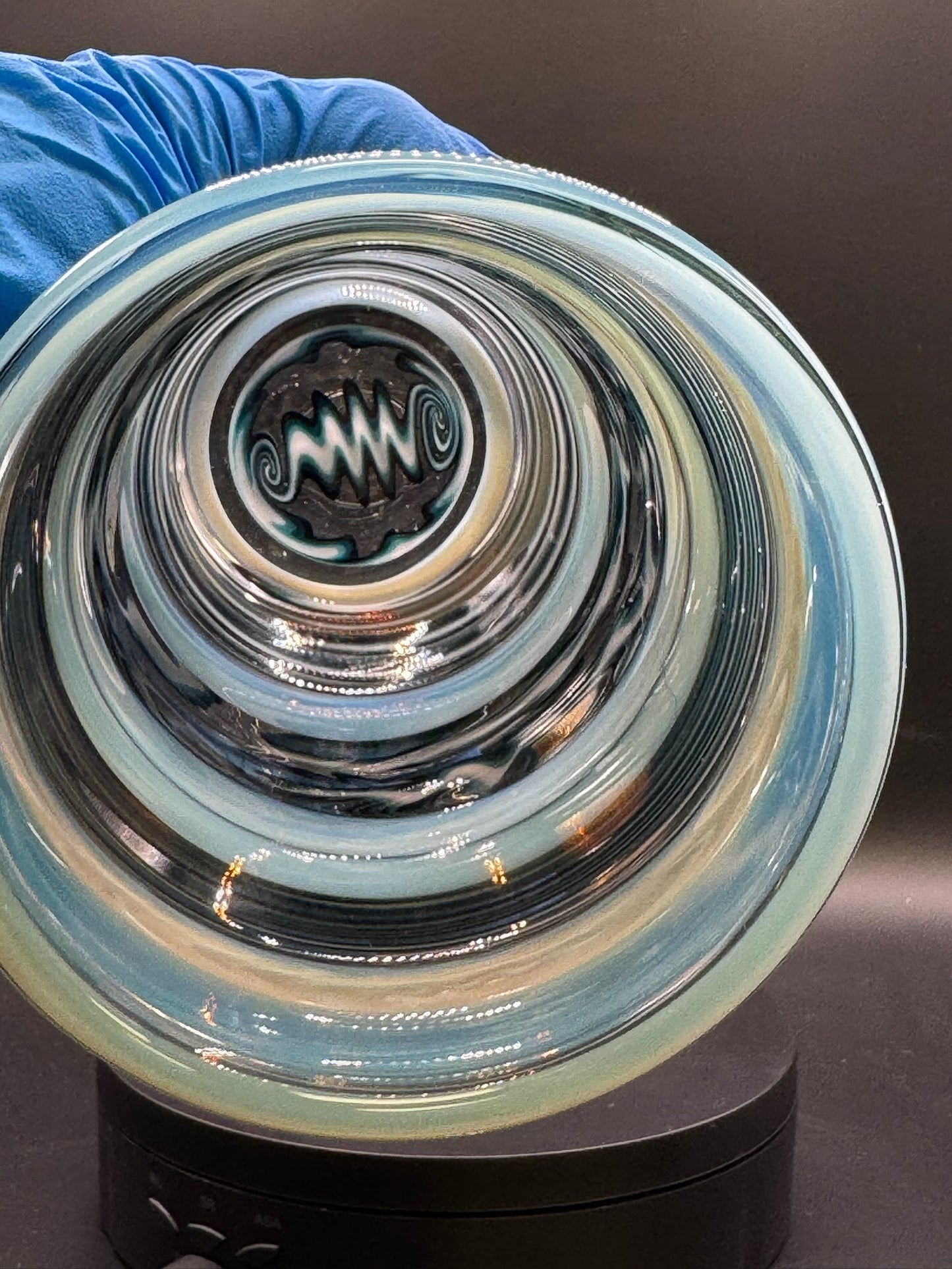 Dougw.glass Multi-Section Pint Glass w/ Wig Wag Base – $350