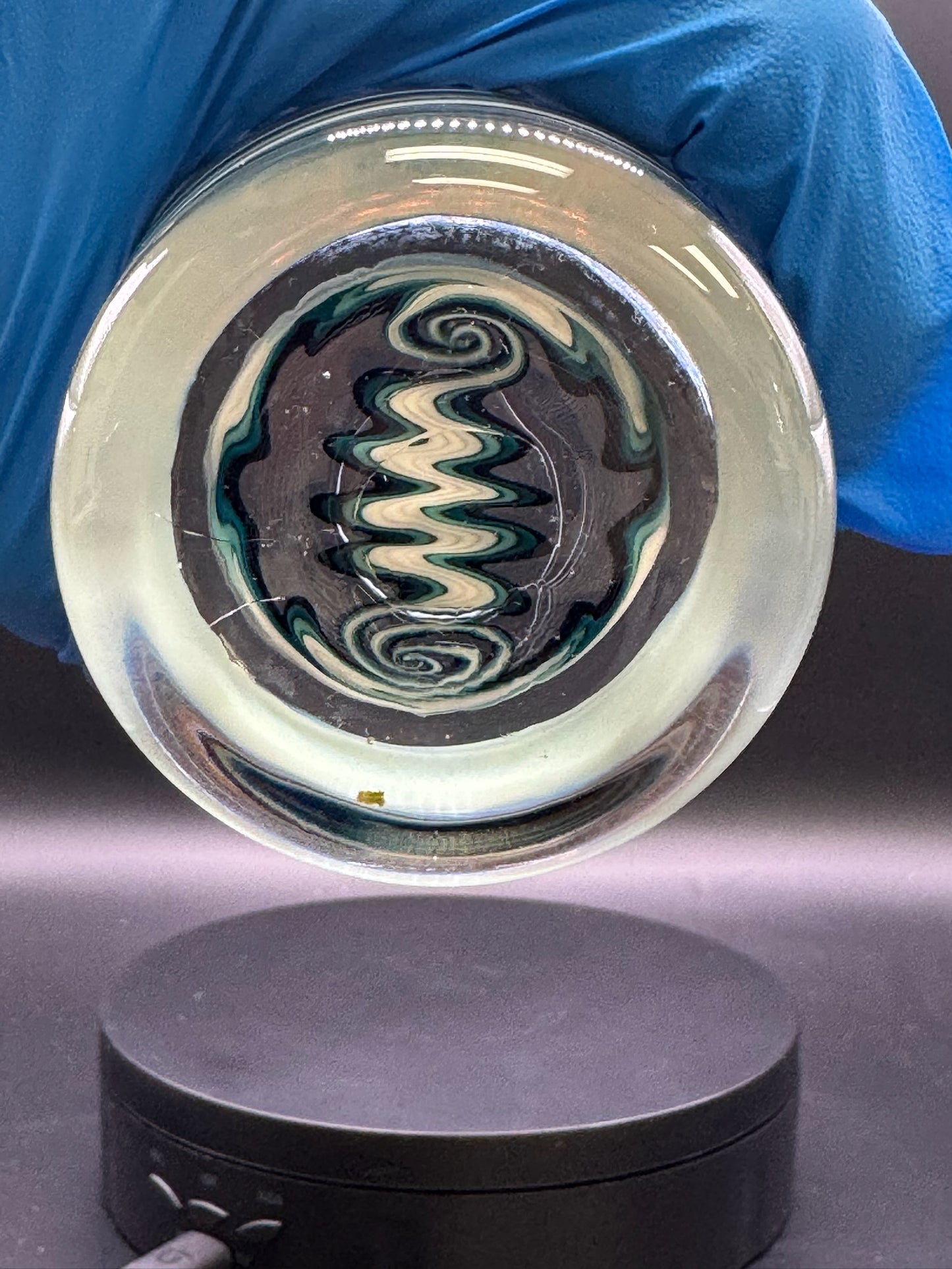 Dougw.glass Multi-Section Pint Glass w/ Wig Wag Base – $350