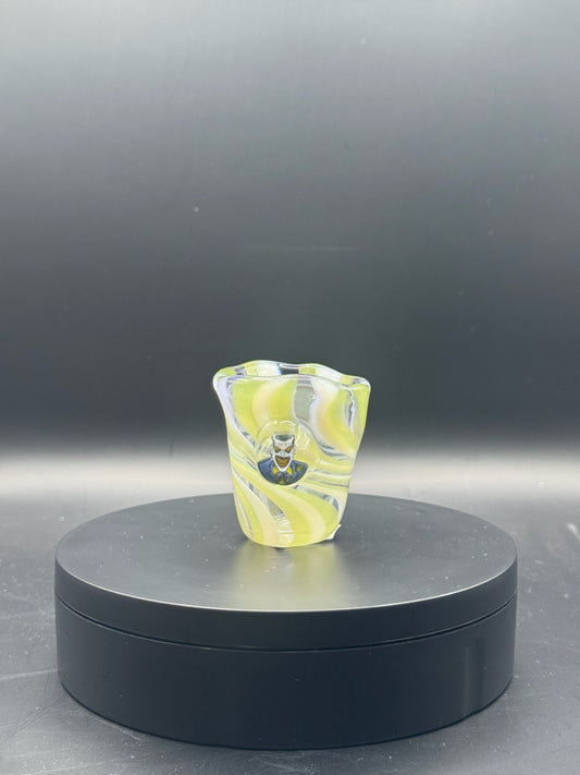 James Perez 2″ CFL/UV Shot Glass w/ Joker Milli – $100